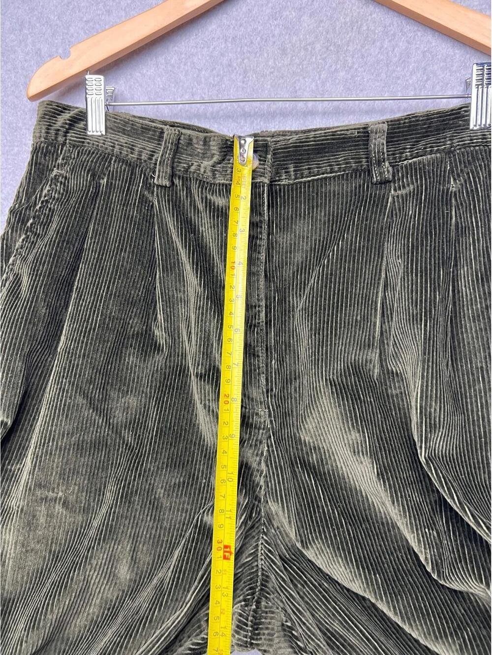 Vintage Jones New York Corduroy Pleated Straight Leg High Rise Pants Womens 14 - Picture 7 of 11